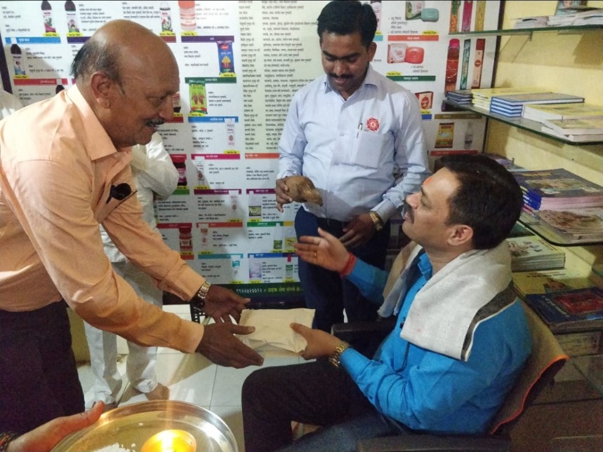 Inside the store in Airoli with customers being assisted